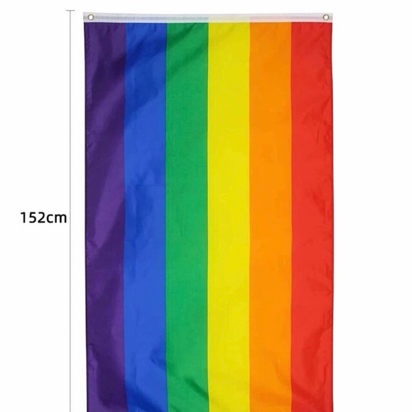 🏳️🌈 Flag LGBTQ+ 1Pcs Rainbow Stripe Flag NWT - Picture 2 of 5